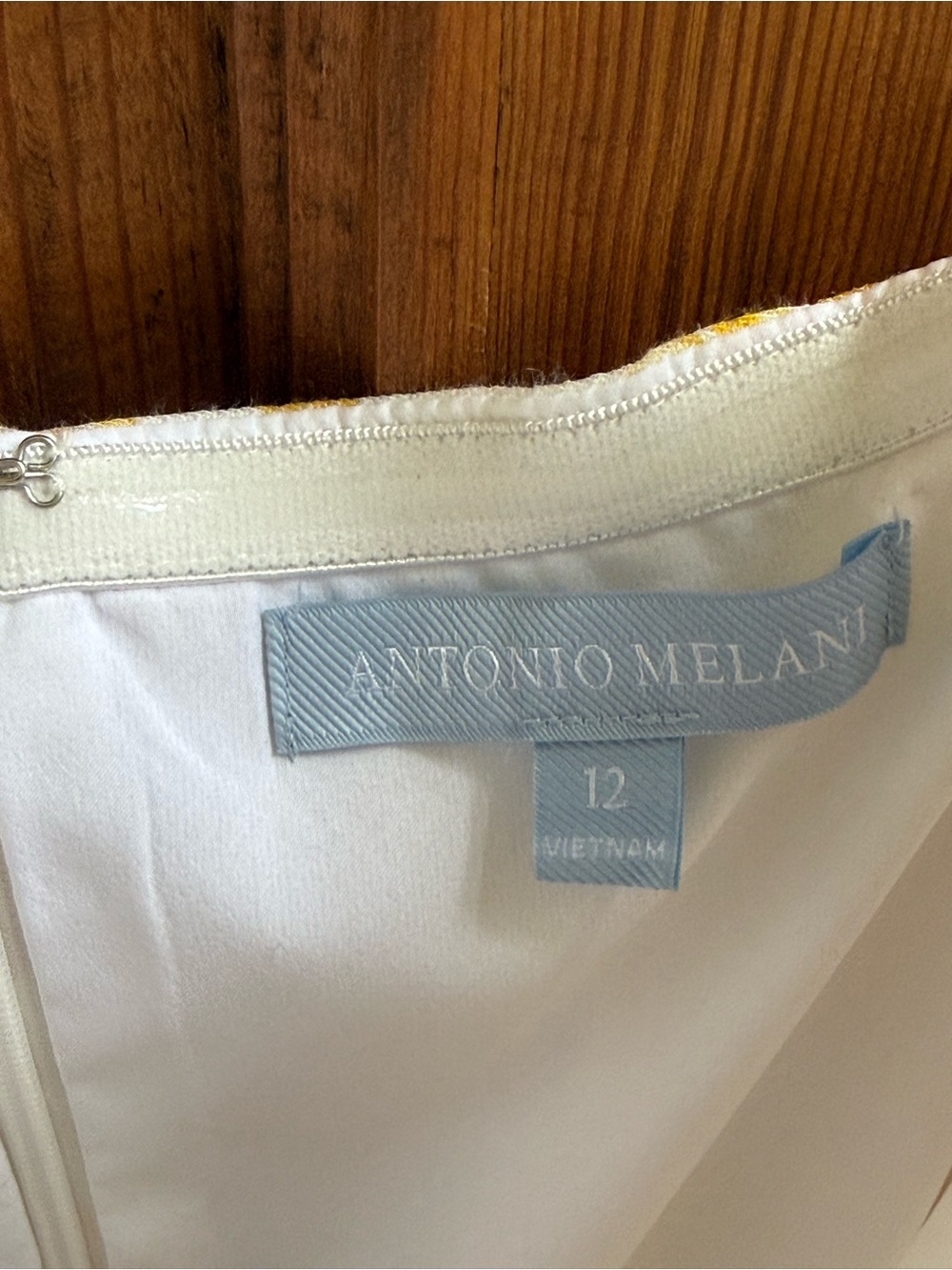 ANTONIO MELANI White and Yellow Floral Tie-Shoulder Sundress - Picture 10 of 11